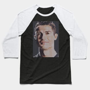 Mozaic of Cristiano Ronaldo Baseball T-Shirt